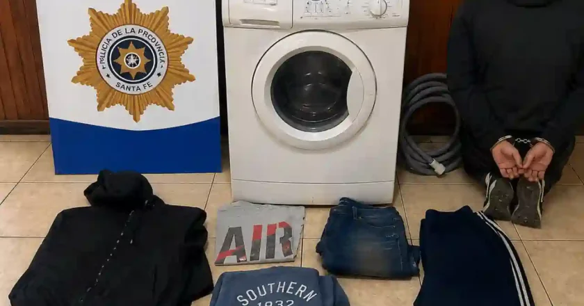 Rafaela: detuvieron a un hombre acusado de robar un lavarropas