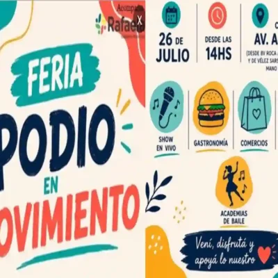 Podio en Movimiento: apoyo al comercio local y encuentro para las familias este sábado