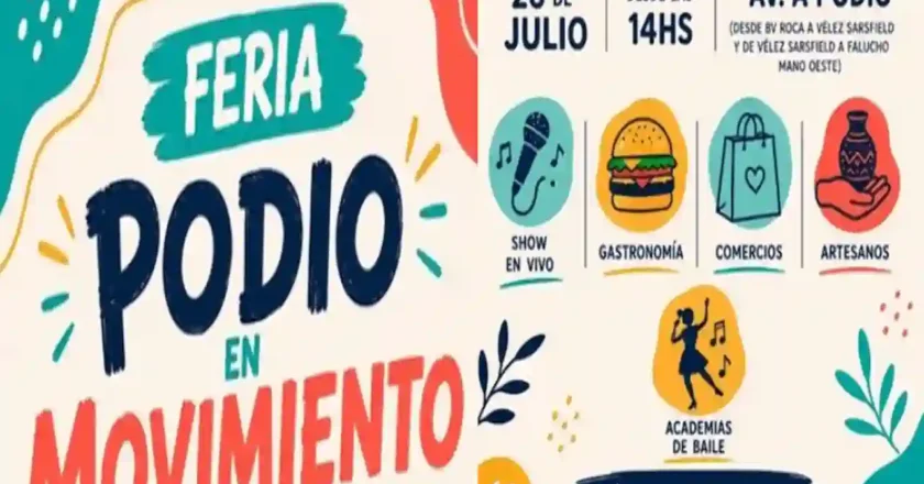 Podio en Movimiento: apoyo al comercio local y encuentro para las familias este sábado