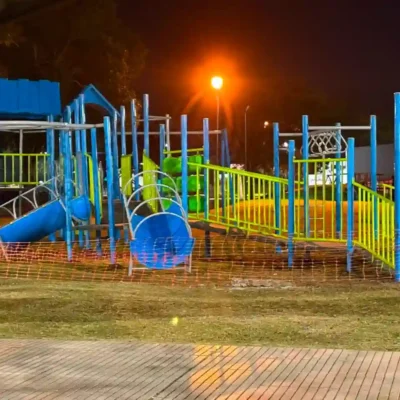 El espacio verde de APADIR ya cuenta con nuevos juegos y equipamiento