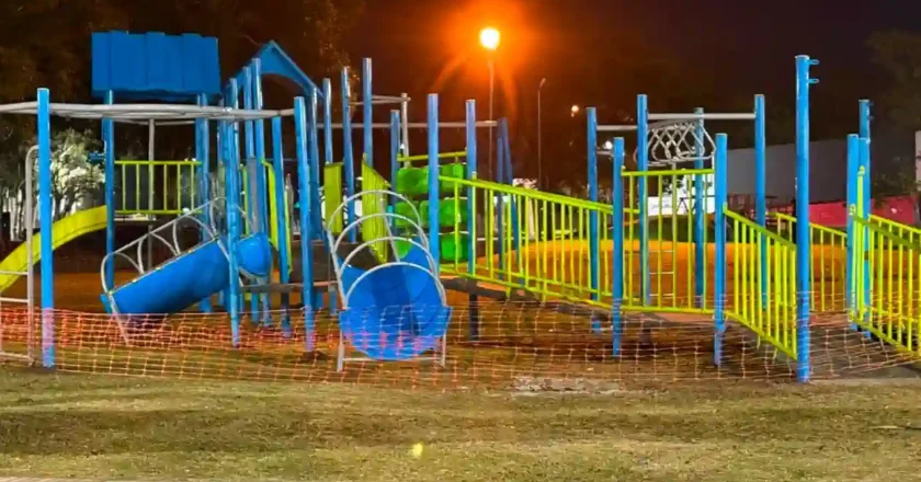 El espacio verde de APADIR ya cuenta con nuevos juegos y equipamiento