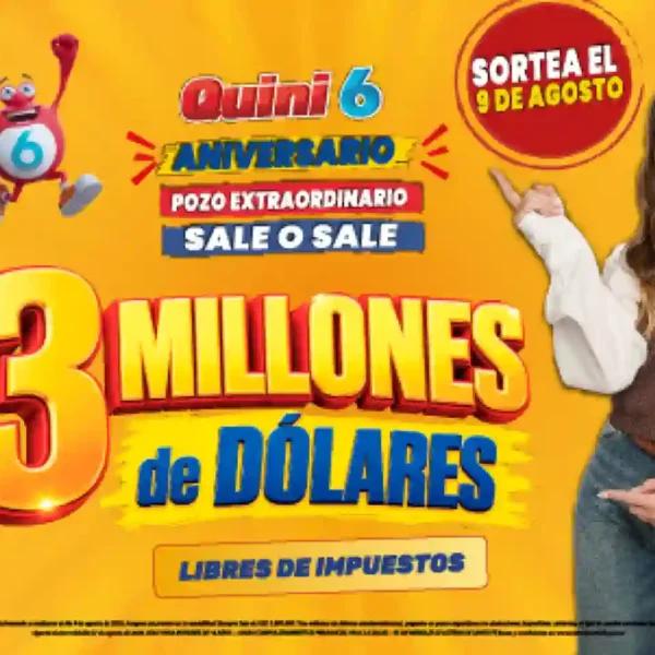 Quini 6 celebra 38 años con un pozo récord de USD 3 millones libres de impuestos