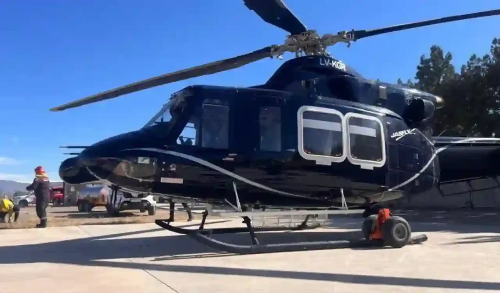 Tragedia en San Juan: murieron siete personas al caer un helicóptero que iba a combatir incendios 1 Tragedia en San Juan: murieron siete personas al caer un helicóptero que iba a combatir incendios