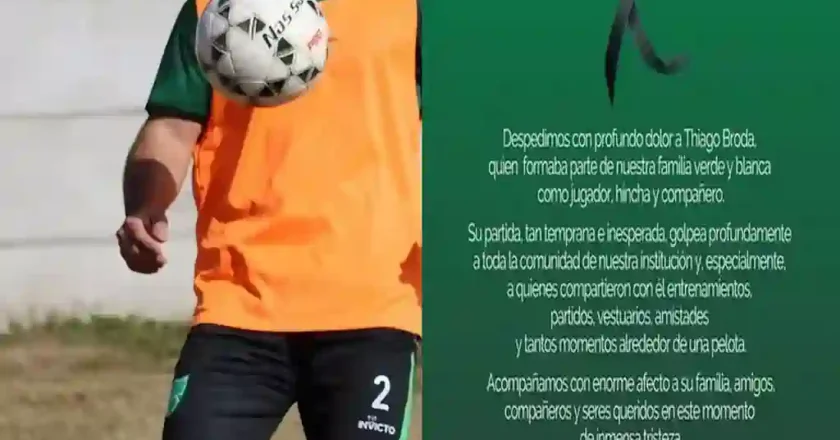 Tragedia en San Vicente: murió un joven futbolista de 21 años