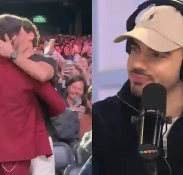 Santi Talledo presentó a su novio durante un show