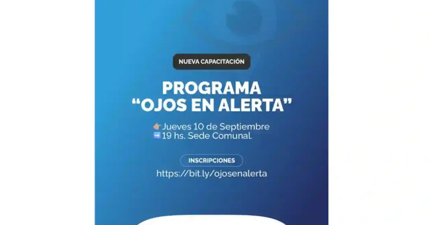 Humberto 1° realizará una nueva capacitación de Ojos en Alerta