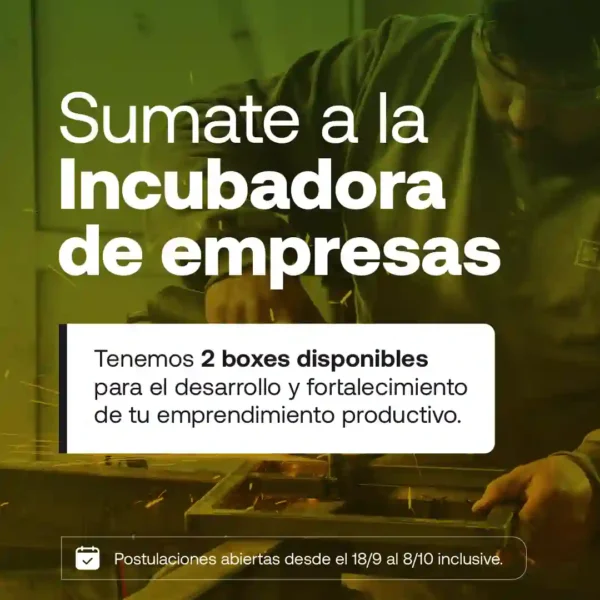 NUEVA CONVOCATORIA PARA LA INCUBADORA DE EMPRESAS