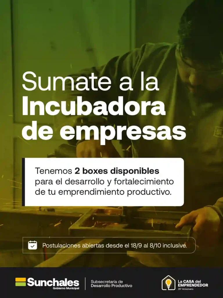 NUEVA CONVOCATORIA PARA LA INCUBADORA DE EMPRESAS