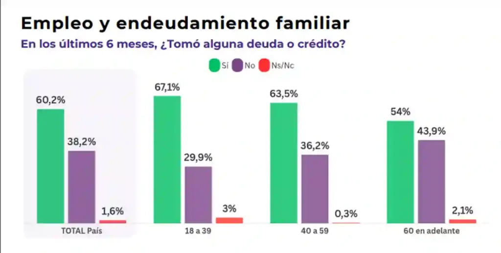 Crisis de ingresos: el 76% de quienes se endeudaron lo hizo para pagar alimentos, salud, tarifas y servicios 1 Crisis de ingresos: el 76% de quienes se endeudaron lo hizo para pagar alimentos, salud, tarifas y servicios