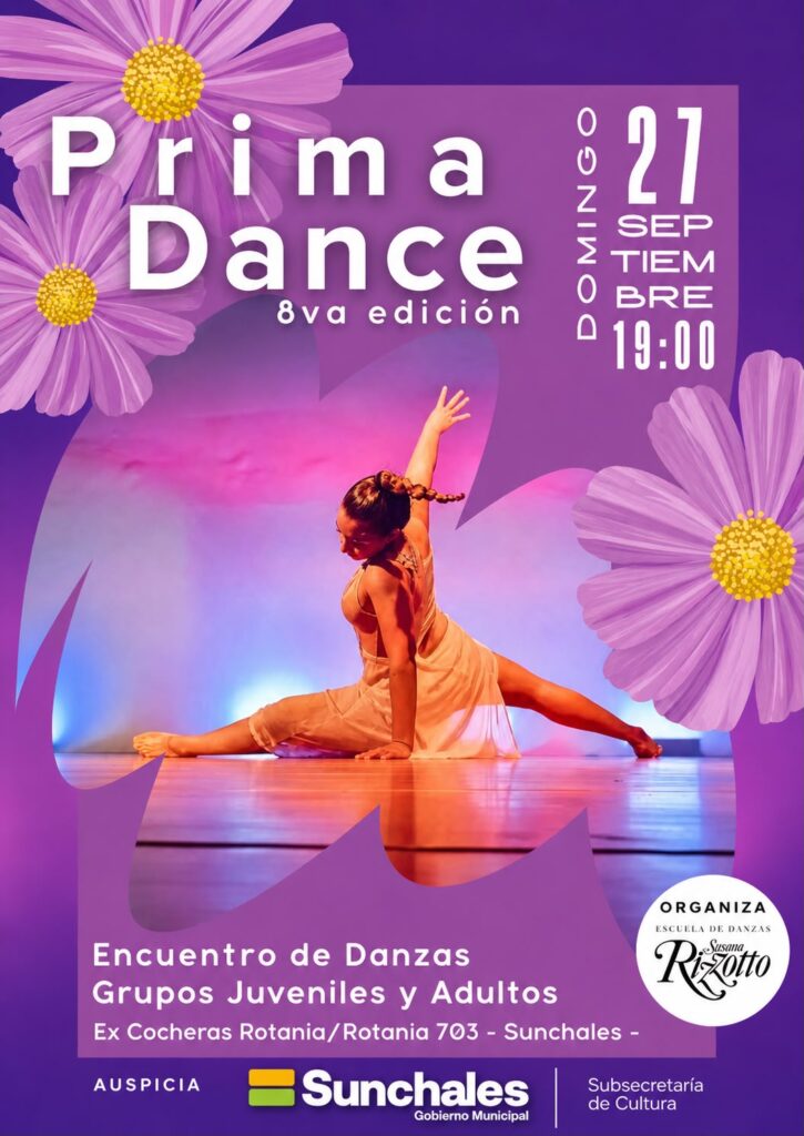 PrimaDance 2026: la danza vuelve a encontrarse en Sunchales con su octava edición 1 PrimaDance 2026: la danza vuelve a encontrarse en Sunchales con su octava edición