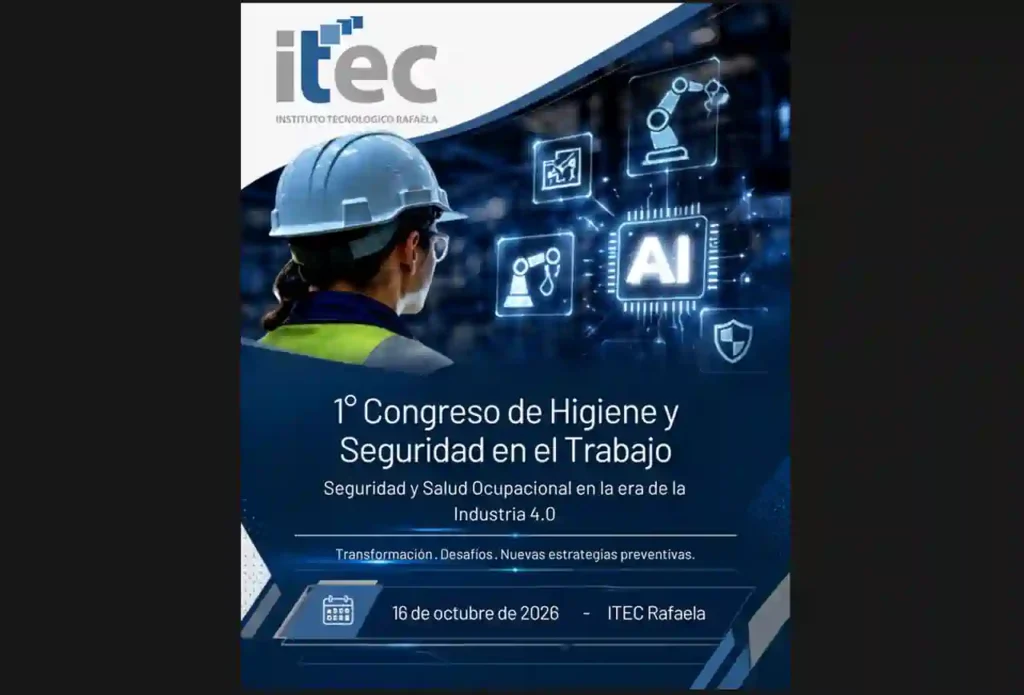 ITEC Rafaela lanza el 1° Congreso de Higiene y Seguridad en el Trabajo
