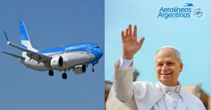 Aerolíneas Argentinas trasladará al papa León XIV durante su visita al país