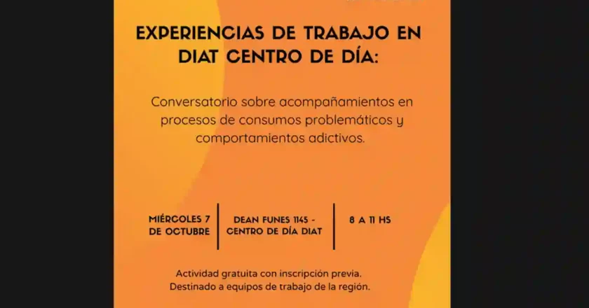 El DIAT Centro de Día realizará un conversatorio sobre consumos problemáticos