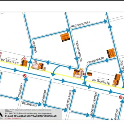 Rafaela: obra en avenida Santa Fe reduce el tránsito por al menos 90 días