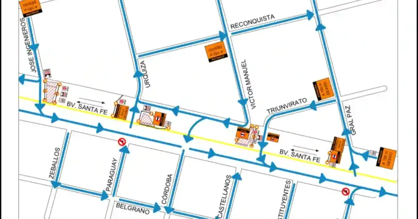 Rafaela: obra en avenida Santa Fe reduce el tránsito por al menos 90 días