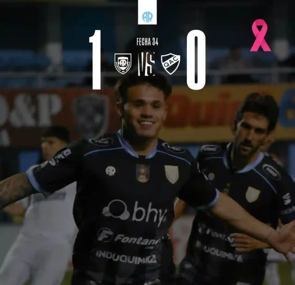 Atlético Rafaela venció a Quilmes y festejó con dos menos