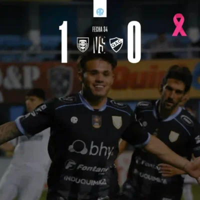 Atlético Rafaela venció a Quilmes y festejó con dos menos