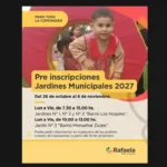 Se abren las preinscripciones para el ciclo 2027 en los Jardines Municipales