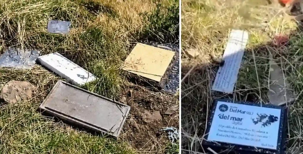 Malvinas: denuncian vandalismo de ofrendas en el Cementerio de Darwin 1 Malvinas: denuncian vandalismo de ofrendas en el Cementerio de Darwin